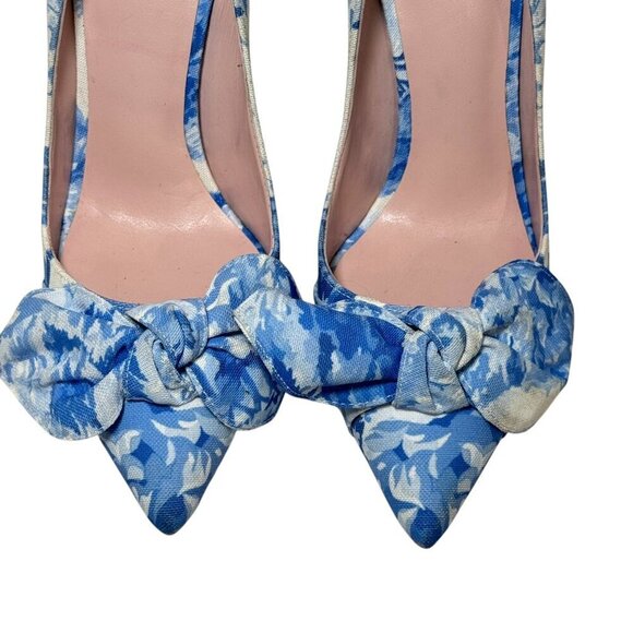 Ted Baker London French Floral Ryanah Bow Pointed Toe Pumps Women Sz 7 - Picture 7 of 10